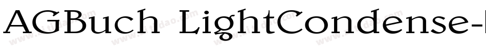 AGBuch LightCondense字体转换